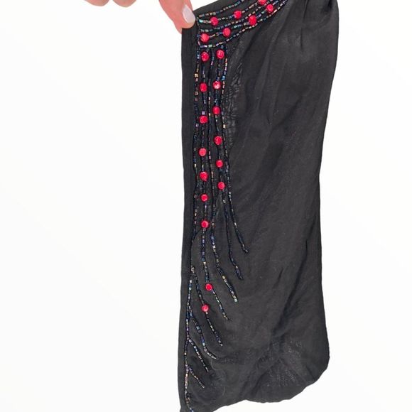 90’s Vintage Beaded Cropped Dinner Jacket Elbow Sleeves - Picture 6 of 12